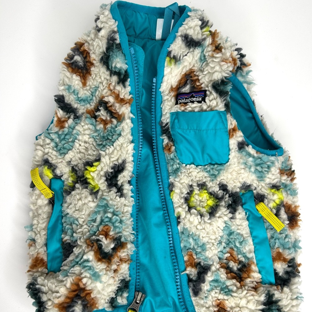 Kids 12-18 months Patagonia fleece Vest Aztec